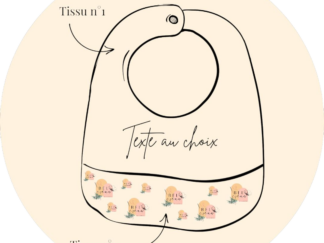 Bavoir bébé en coton & éponge bambou - personnalisable