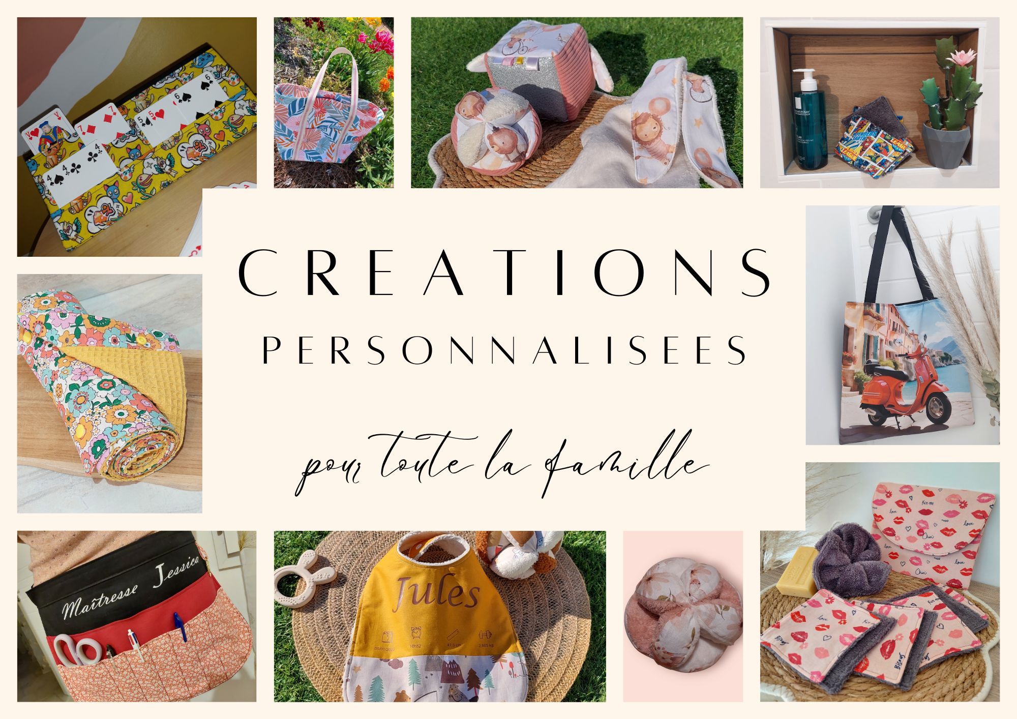 Créations couture pour toute la famille en Vendée et dans toute la France