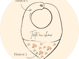 Bavoir bébé en coton & éponge bambou - personnalisable
