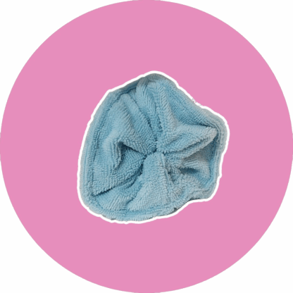 Fleur de douche bleue - éponge bambou  - expédition sous 24h