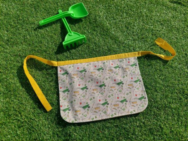 Créations couture - Vendée - BELcréas - fait main - personnalisable - bébé - naissance - tablier petit jardinier - jardinage