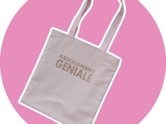 Sac à paillettes rose "Absolument Géniale " - expédié sous 24H