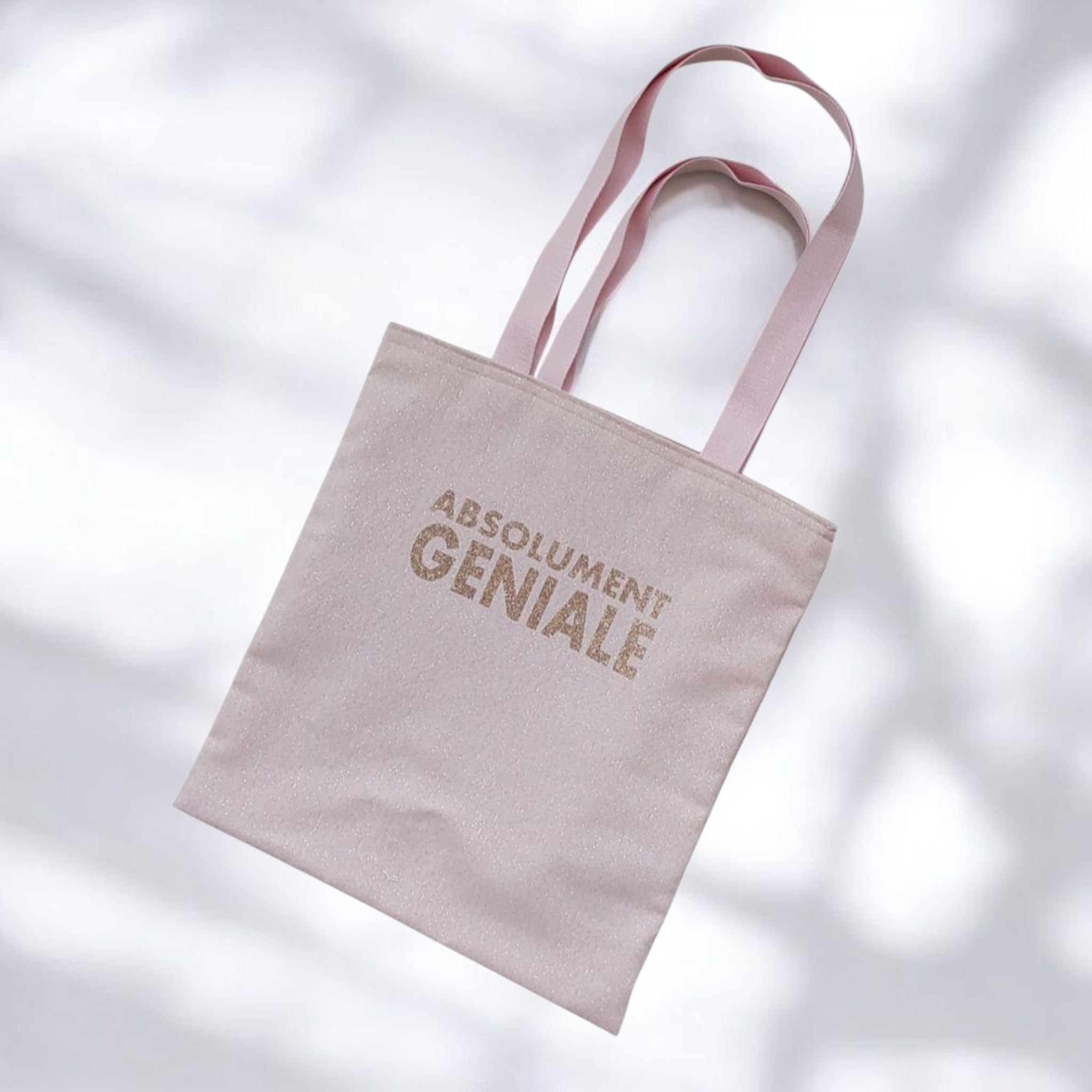 Sac à paillettes rose "Absolument Géniale " - expédié sous 24H – Image 2