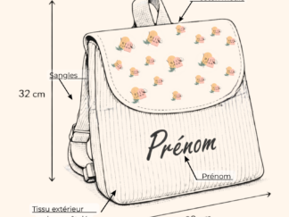 Créez votre sac cartable maternelle ou crèche personnalisé