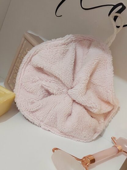Fleur de douche rose layette - éponge bambou  - expédition sous 24h – Image 3