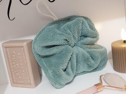 Fleur de douche verte - éponge bambou  - expédition sous 24h – Image 3