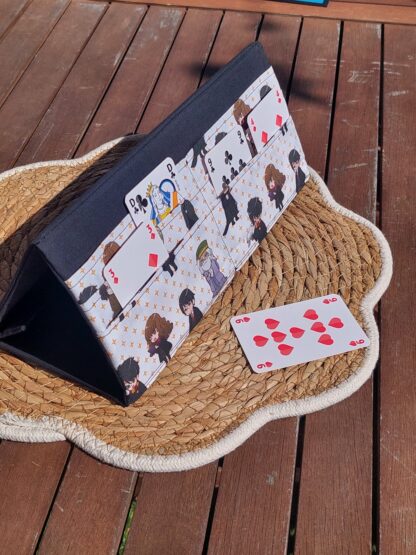 Porte cartes à jouer pour enfants _ Magie / magicien / sorcier - Support pratique pour jeux de cartes en famille – Image 3