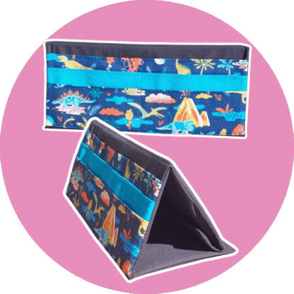 Porte cartes à jouer pour enfants _ dinosaures Support pratique pour jeux de cartes en famille