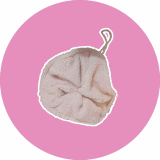 Fleur de douche rose layette - éponge bambou  - expédition sous 24h