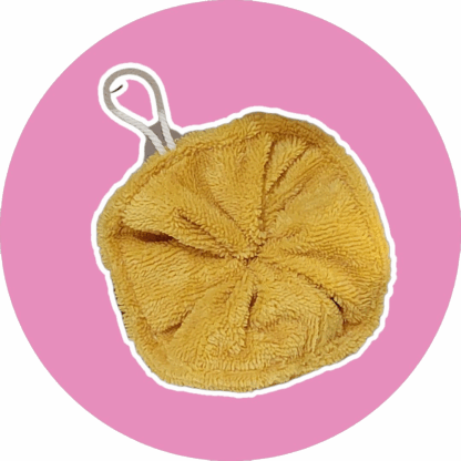 Fleur de douche jaune - éponge bambou  - expédition sous 24h