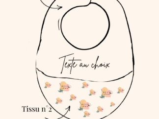 Bavoir bébé en coton & éponge bambou - personnalisable