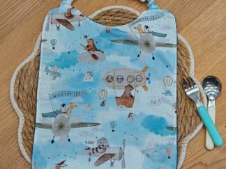 Bavoir bébé en coton & éponge nid d'abeille