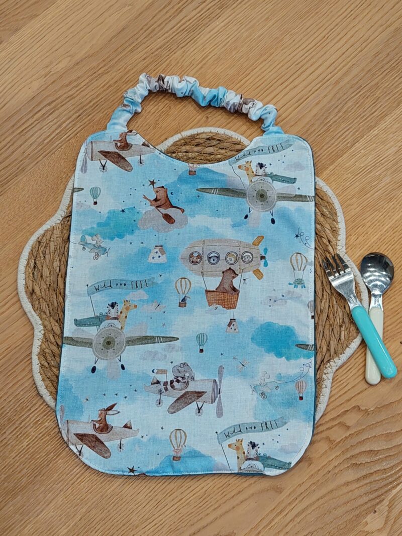 Bavoir bébé en coton & éponge nid d'abeille