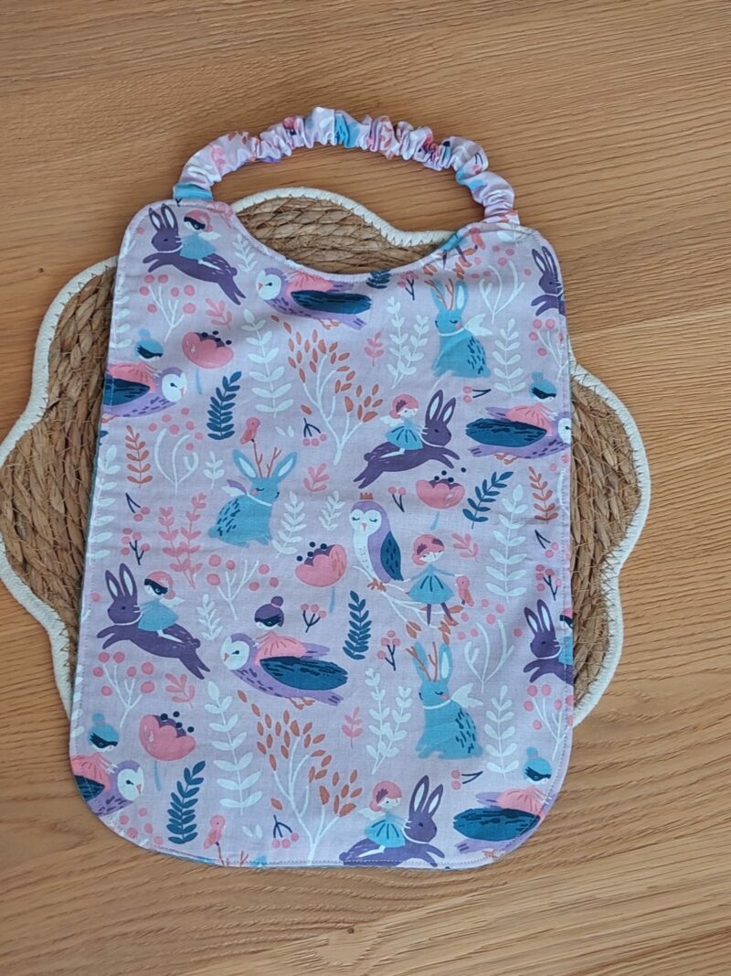 Bavoir bébé en coton & éponge nid d'abeille