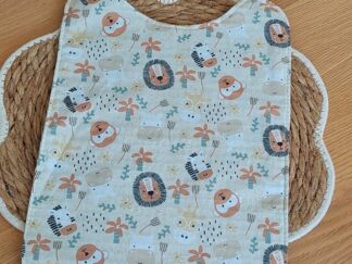 Bavoir bébé en coton & éponge nid d'abeille