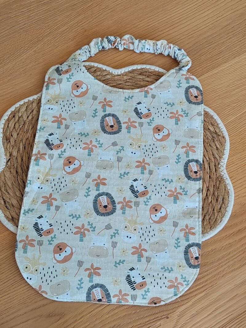 Bavoir bébé en coton & éponge nid d'abeille