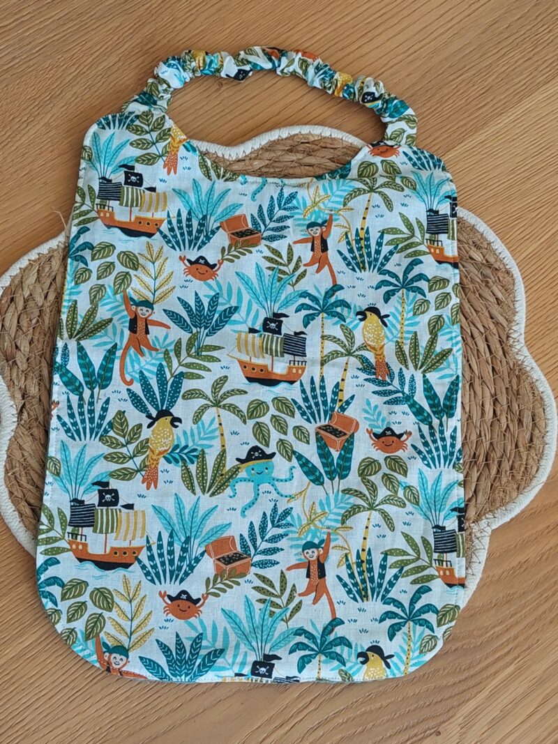 Bavoir bébé en coton & éponge nid d'abeille