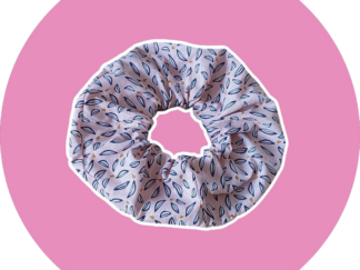 Chouchou XL - rose feuilles - expédition sous 24h