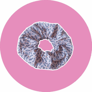 Chouchou XL - rose feuilles - expédition sous 24h