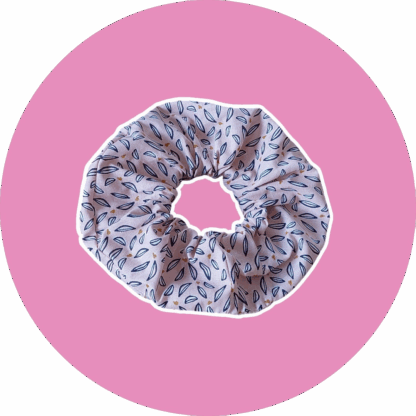 Chouchou XL - rose feuilles - expédition sous 24h