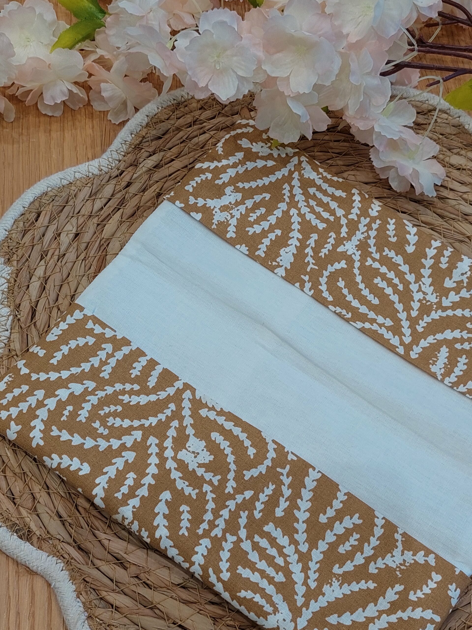 Protège livret de famille - blanc et marron doré - personnalisable - expédition sous 24h – Image 6