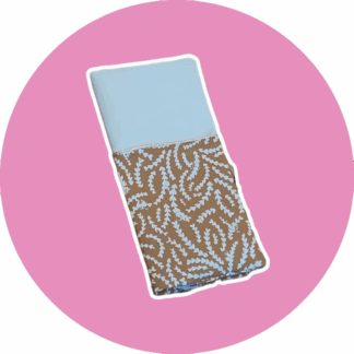 Protège livret de famille - blanc et marron doré - personnalisable - expédition sous 24h