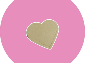 Marque page coeur beige - personnalisable - expédition sous 24h