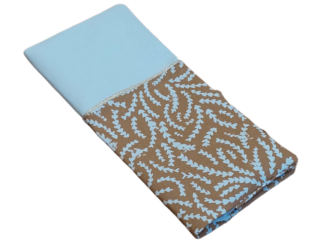 Protège livret de famille - blanc et marron doré - personnalisable - expédition sous 24h