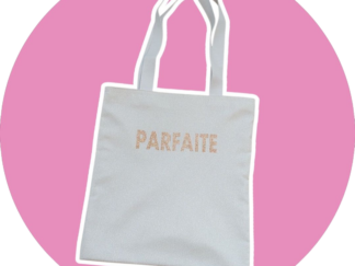 Sac à paillettes blanc "Parfaite" - expédié sous 24H