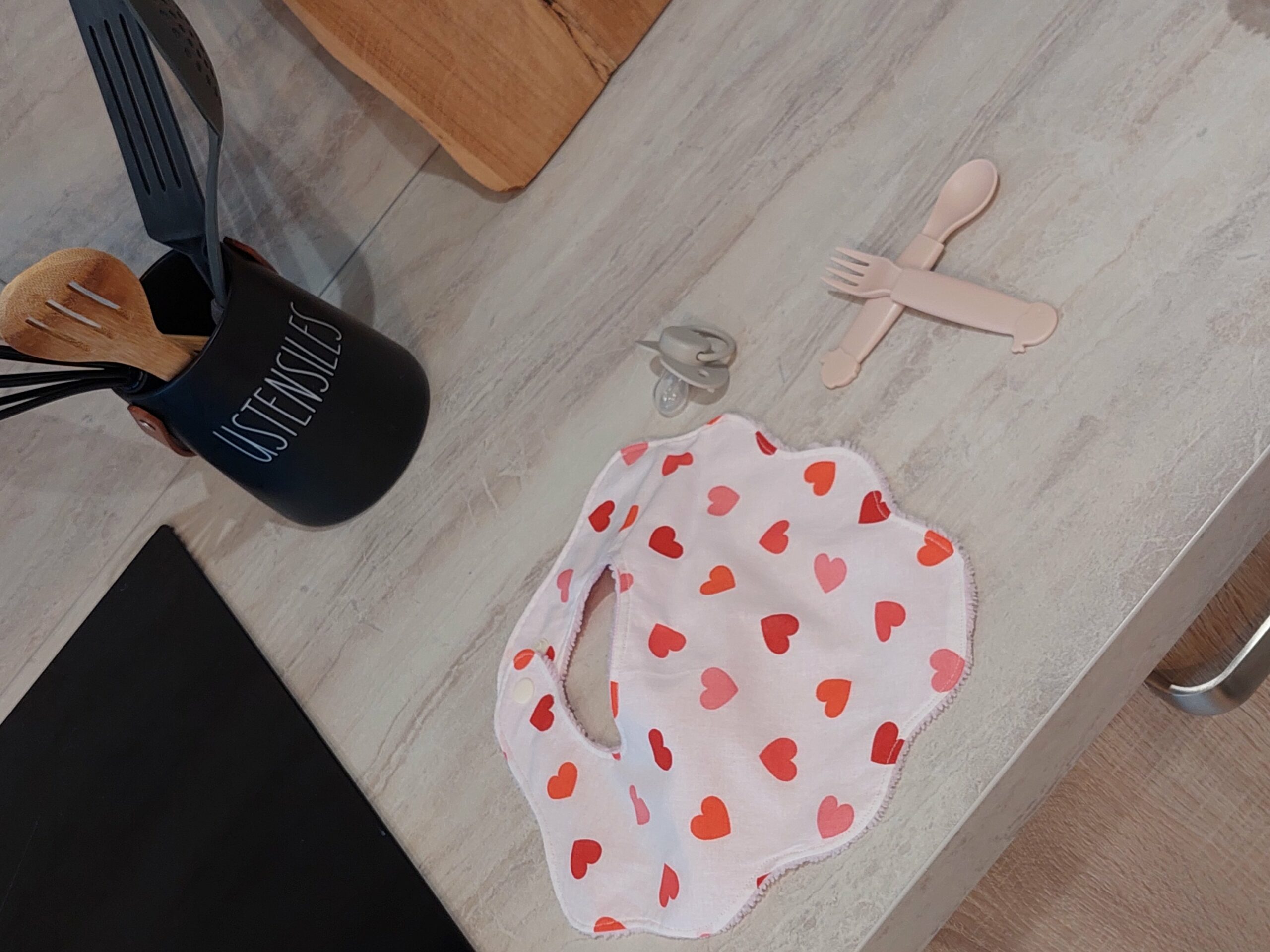 Bavoir bébé en coton & éponge bambou – Image 4