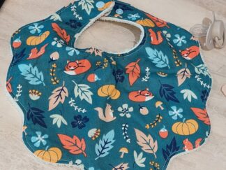 Bavoir bébé en coton & éponge bambou