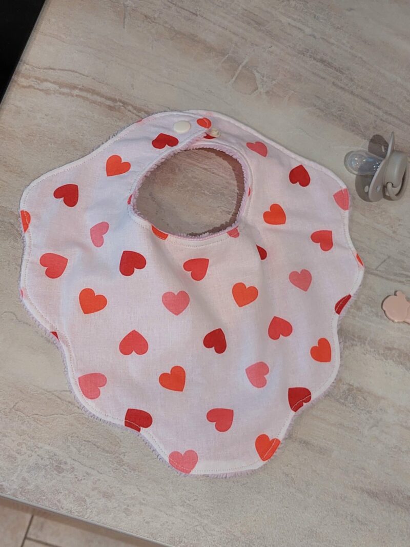 Bavoir bébé en coton & éponge bambou