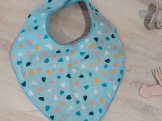 Bavoir bébé en coton & éponge bambou