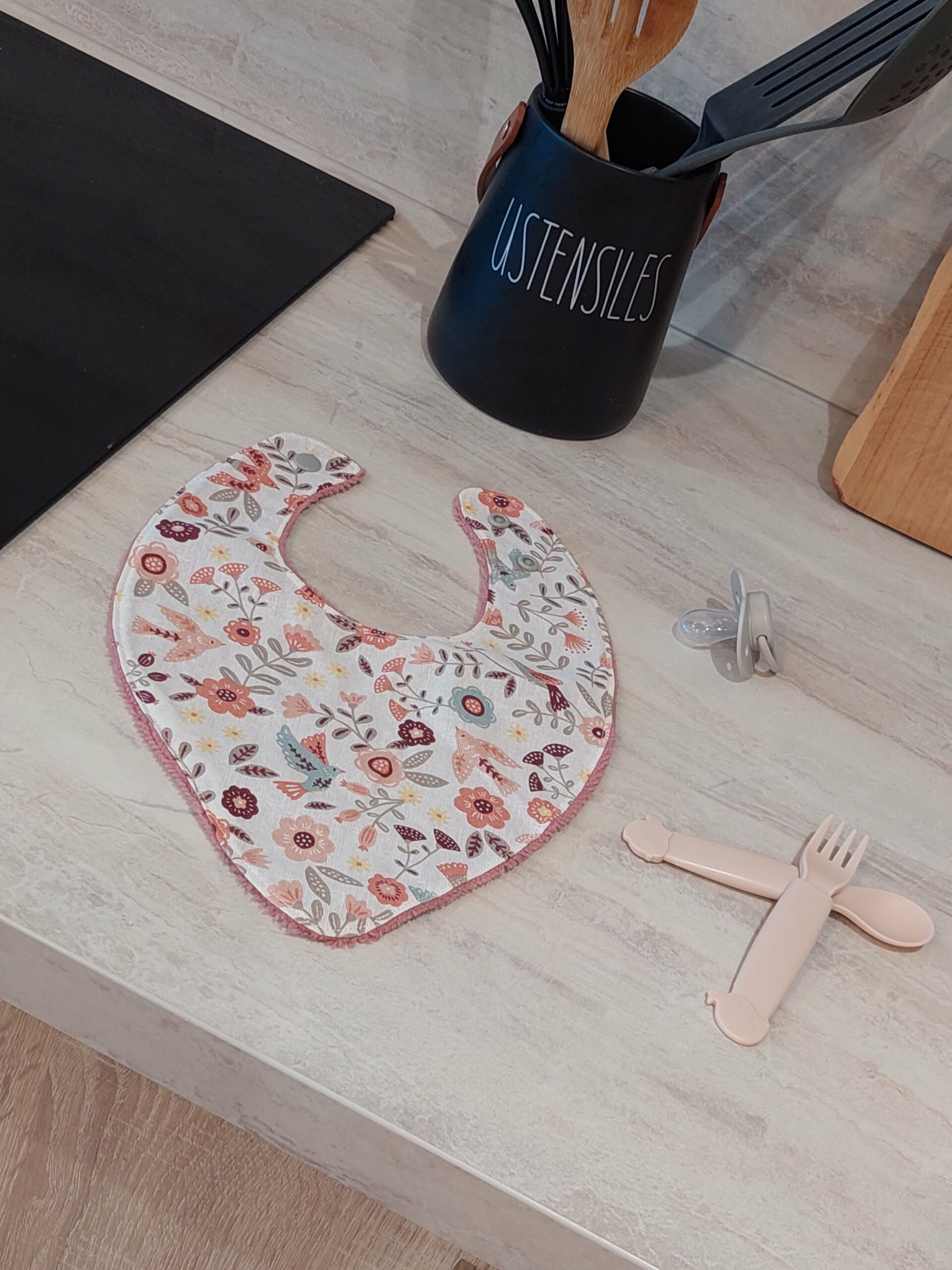 Bavoir bébé en coton & éponge bambou – Image 2