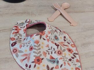 Bavoir bébé en coton & éponge bambou