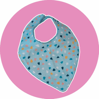 Bavoir bébé en coton & éponge bambou