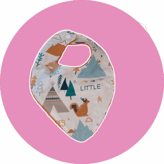 Bavoir bébé en coton & éponge bambou