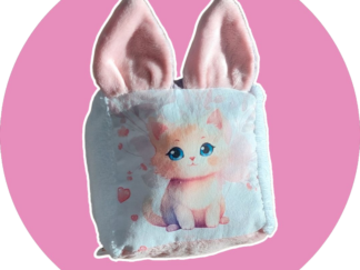 Cube d'éveil _ chaton rose, mauve et blanc - Expédition sous24H
