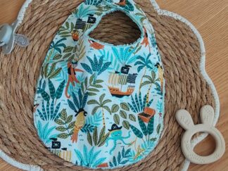 Bavoir bébé en coton & éponge bambou