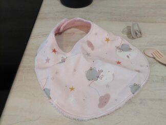 Bavoir bandana bébé en coton et éponge bambou