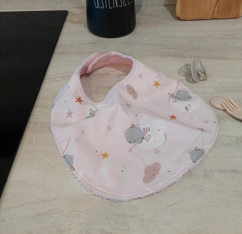 Bavoir bandana bébé en coton et éponge bambou