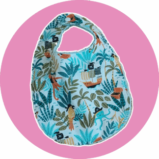 Bavoir bébé en coton & éponge bambou