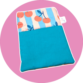 Protège livres de poche et liseuse cerises - personnalisable - expédition sous 24h