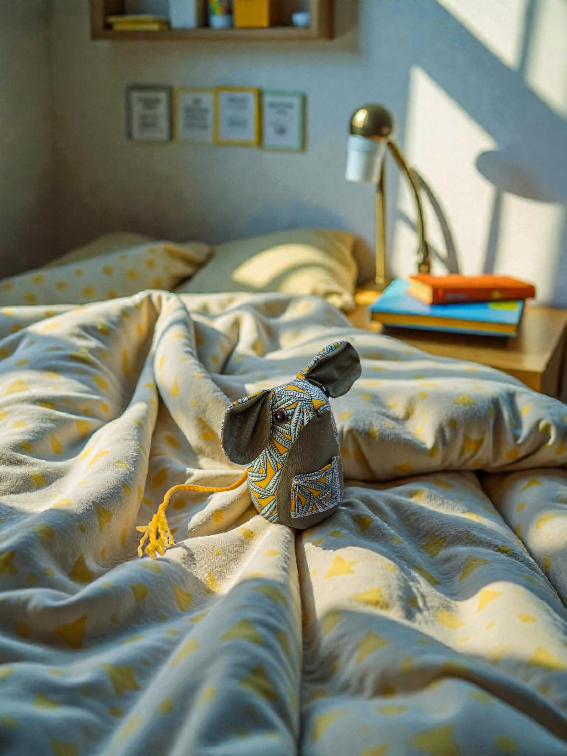 Souris des dents de lait - vert et jaune - expédition sous 24h – Image 3