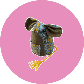 Souris des dents de lait - vert et jaune - expédition sous 24h