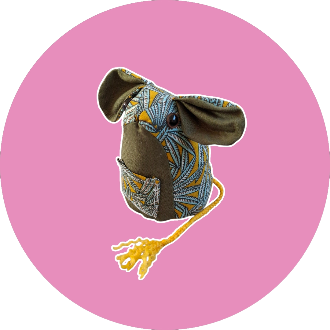 Souris des dents de lait - vert et jaune - expédition sous 24h