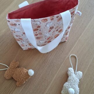 Sac cabas enfant pour la chasse aux œufs de Pâques