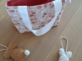 Sac cabas enfant pour la chasse aux œufs de Pâques