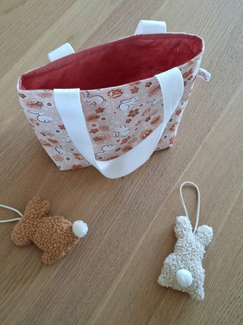Sac cabas enfant pour la chasse aux œufs de Pâques