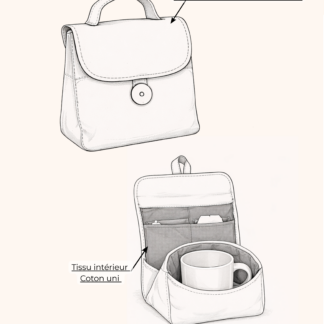 Mug bag en tissu – Pochette transport pour tasse et sachets de thé